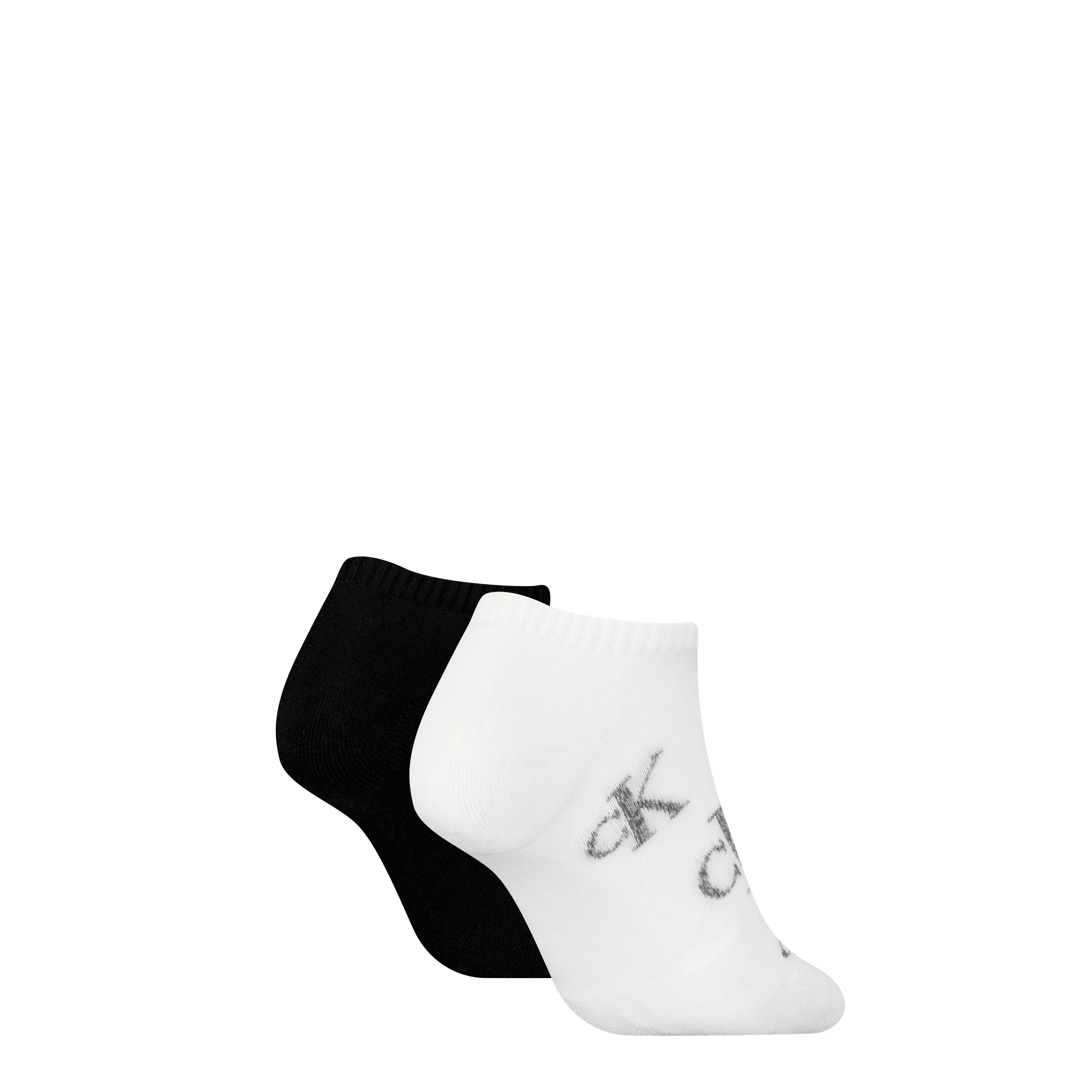 Calvin Klein 2 Pack Trainer Womens Ankle Socks White/Black sold by Shuperb product image thumbnail 2