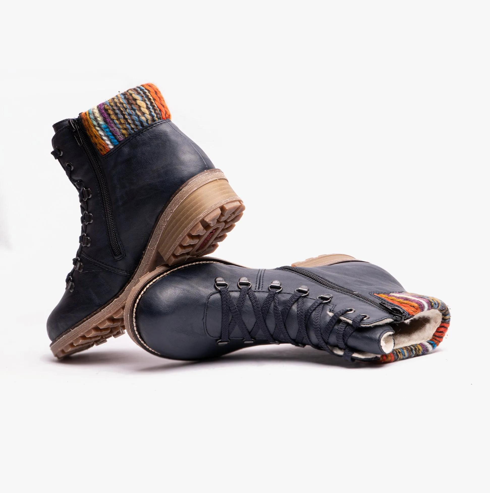 Rieker Z0445-14 Womens D-Ring Boots Blue sold by Shuperb product image thumbnail 5