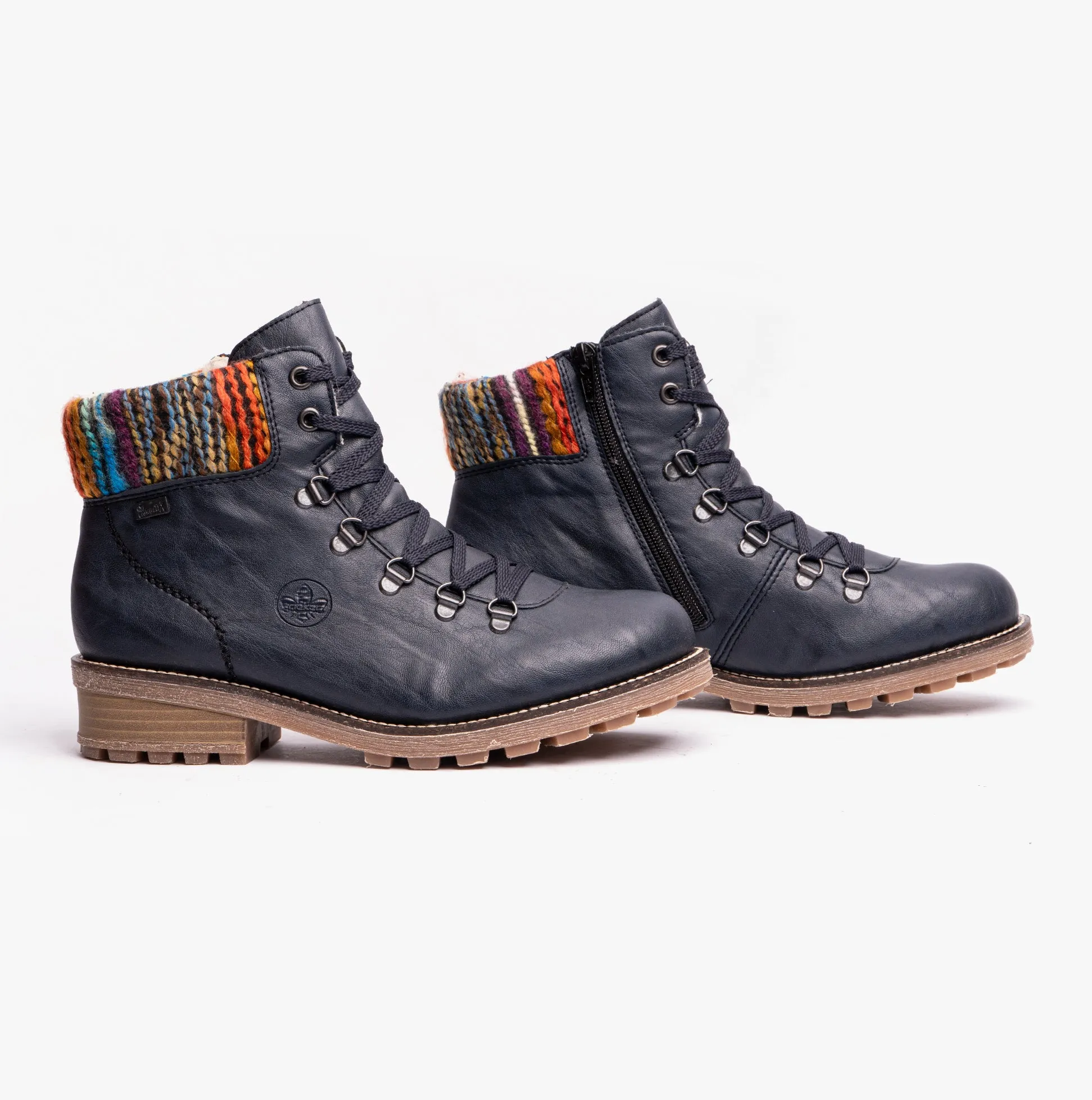 Rieker Z0445-14 Womens D-Ring Boots Blue sold by Shuperb product image thumbnail 4