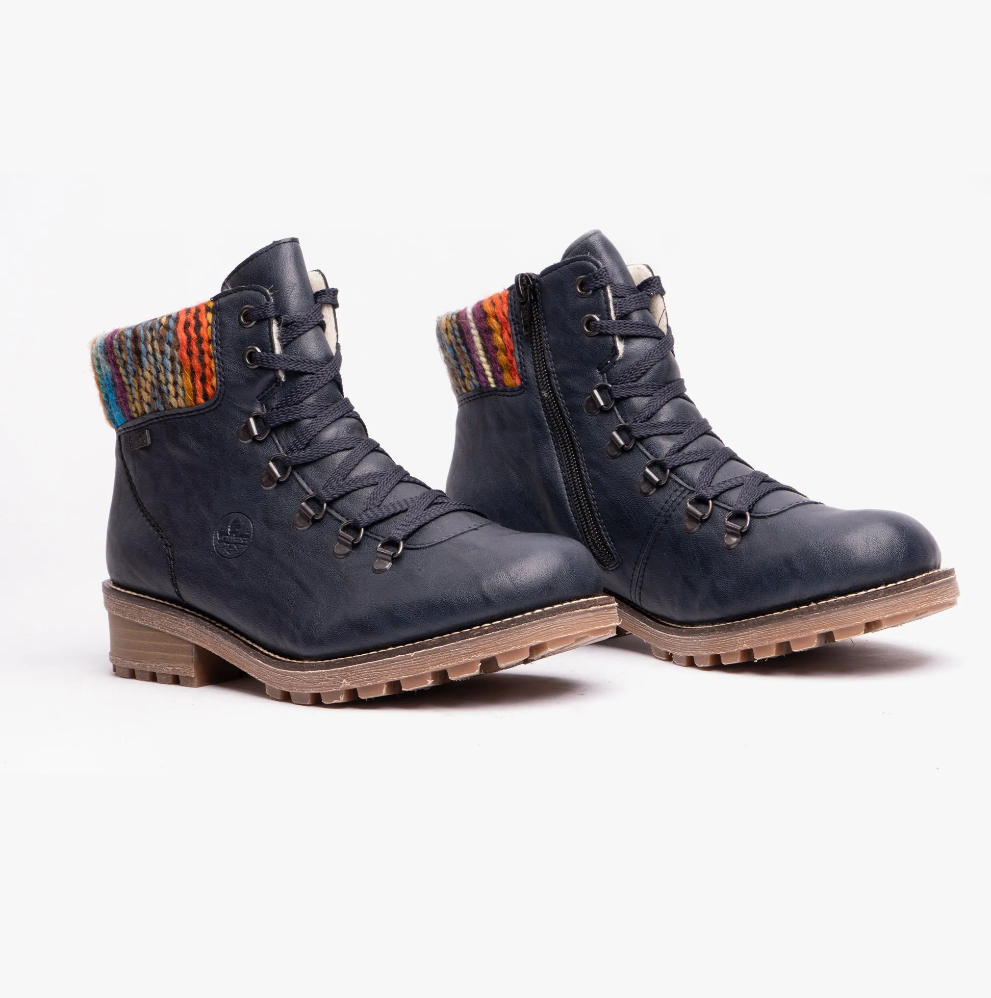 Rieker Z0445-14 Womens D-Ring Boots Blue sold by Shuperb product image thumbnail 3