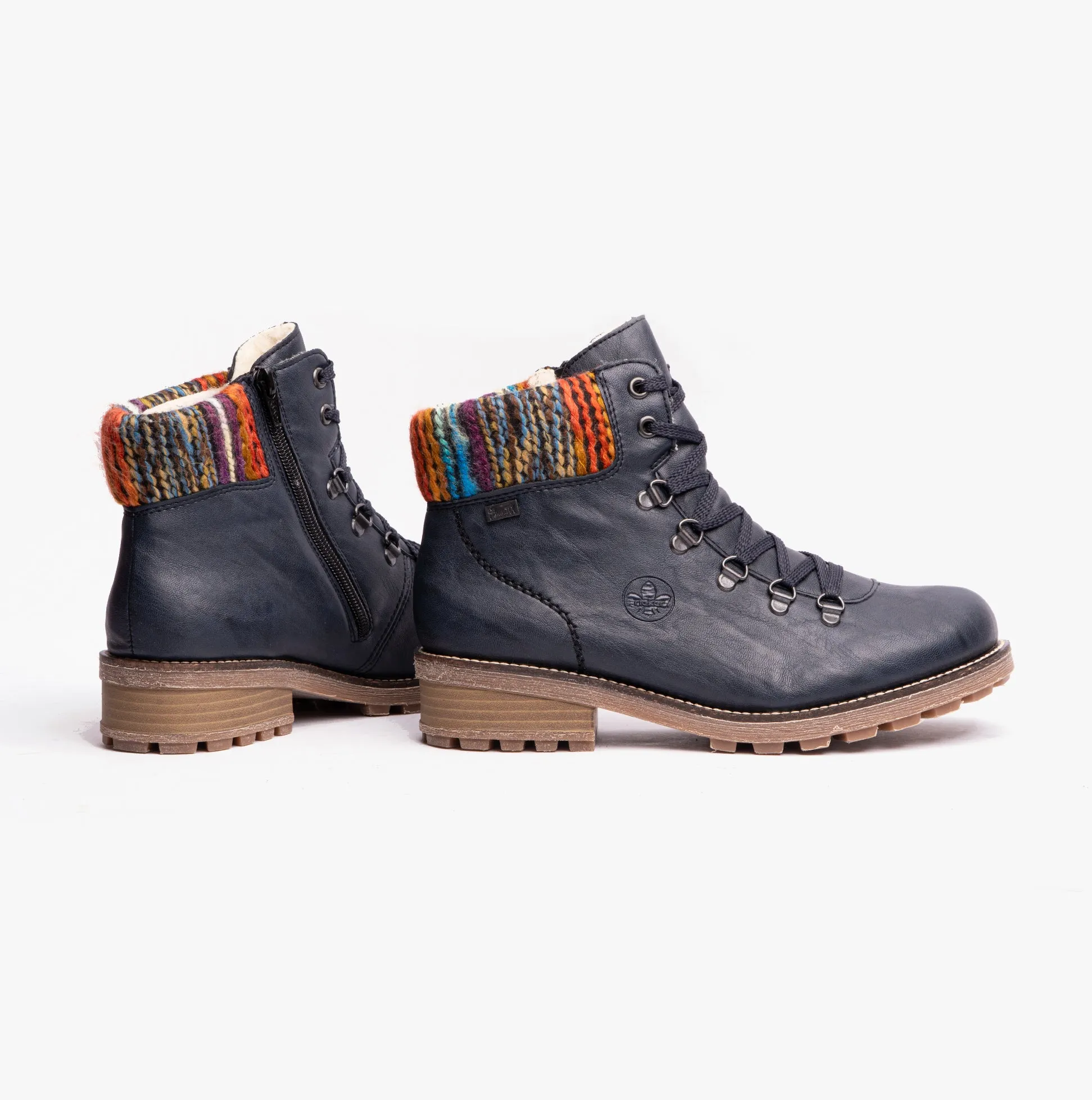 Rieker Z0445-14 Womens D-Ring Boots Blue sold by Shuperb product image thumbnail 2