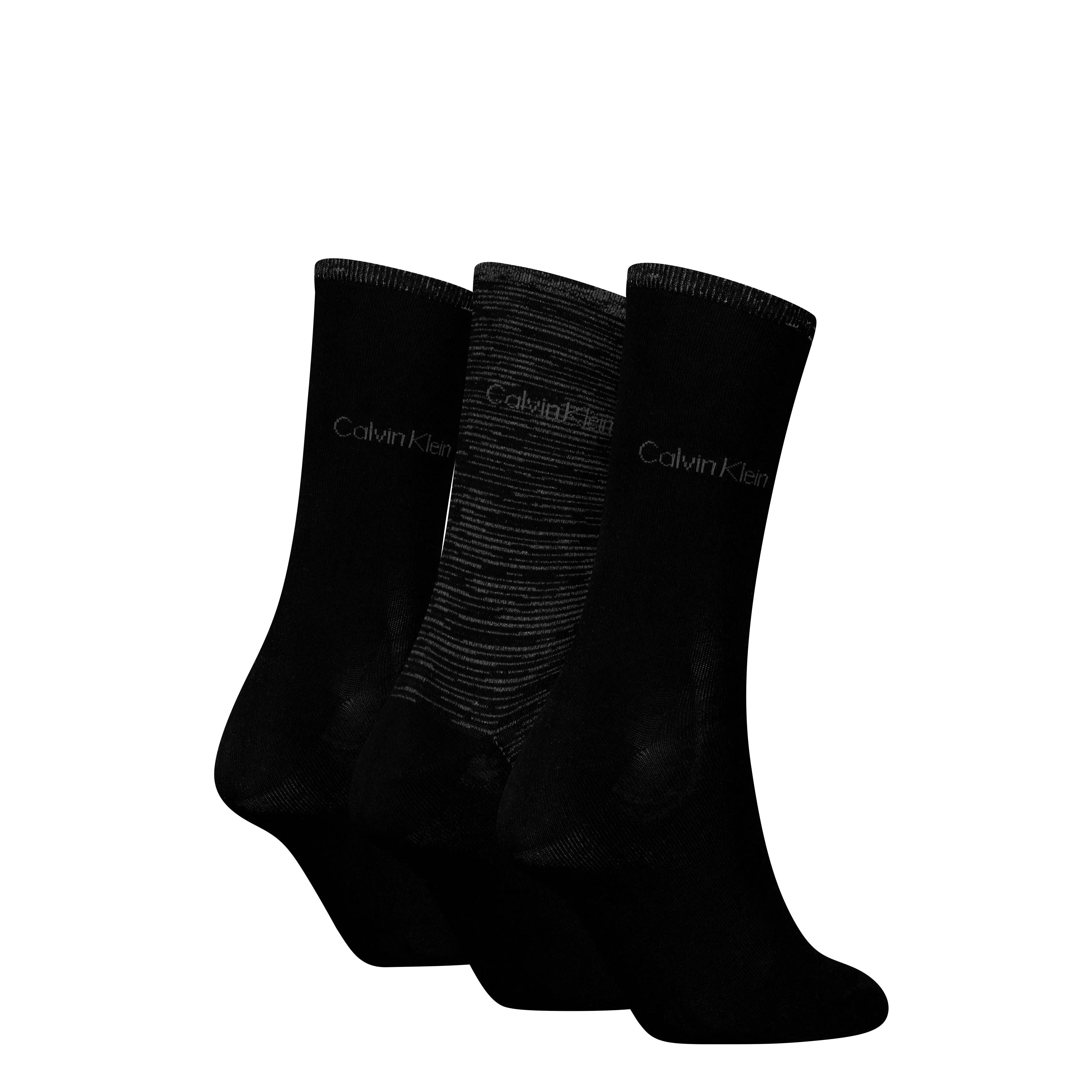 Calvin Klein 3 Pack Giftboxed Womens Crew Socks Black sold by Shuperb product image thumbnail 3