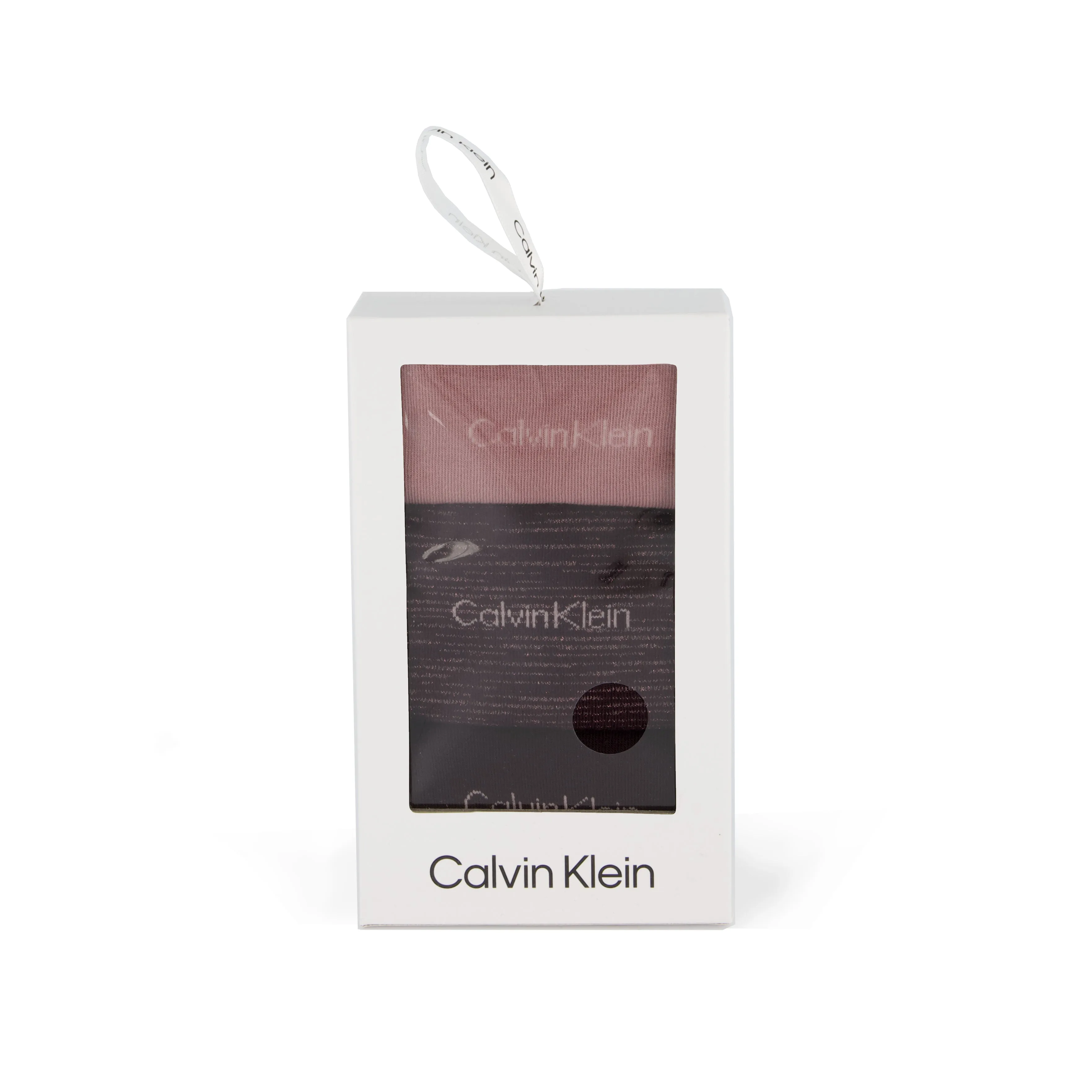 Calvin Klein 3 Pack Giftboxed Womens Crew Socks Burgundy sold by Shuperb product image thumbnail 2