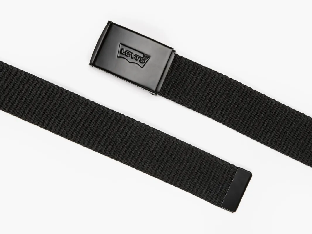 Levi's TONAL BATWING WEB Mens Belt Black made by Levi's