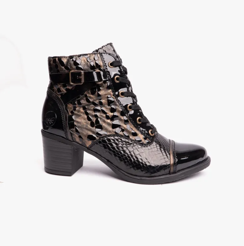 Rieker Y2032-00 Womens Boots Black made by Rieker