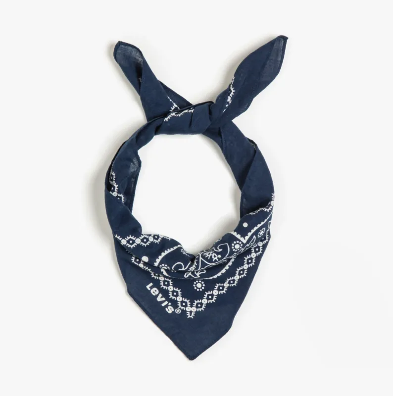 PAISLEY BANDANA Mens Scarf Navy Blue sold by Shuperb