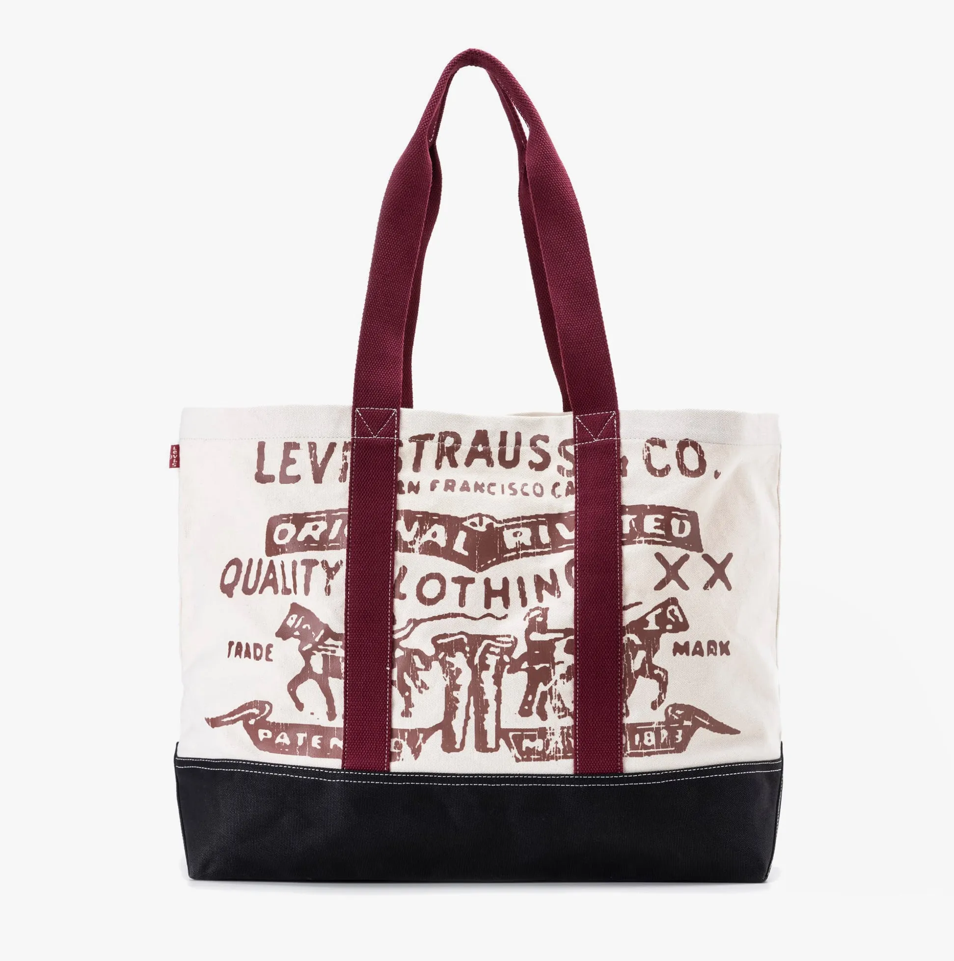 Levi's TWO HORSE TOTE-ALL Womens Tote Bag Brilliant Red sold by Shuperb