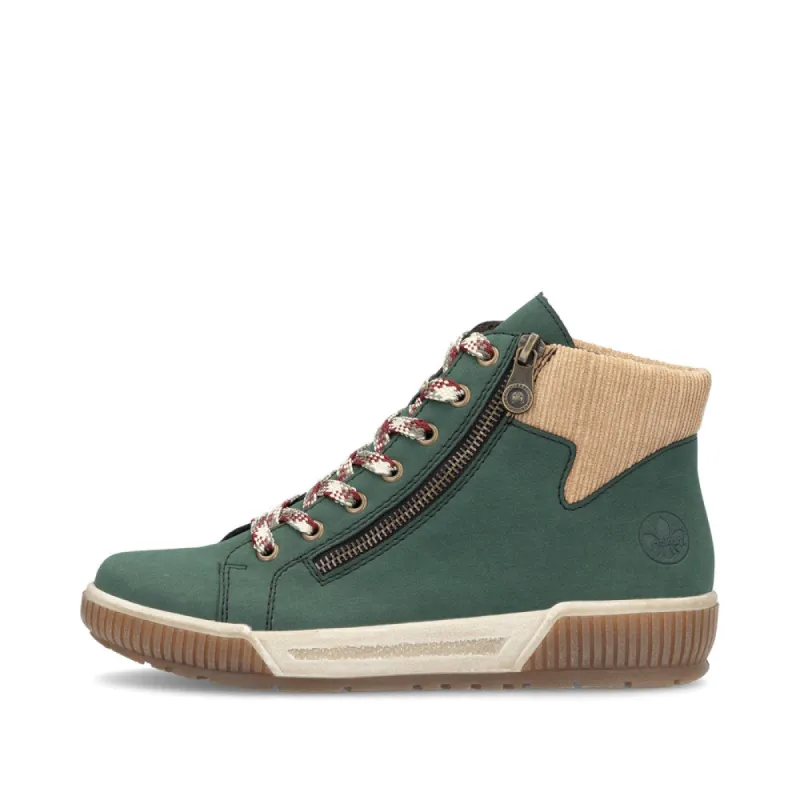 Rieker N0709-54 Womens Boots Green sold by Shuperb