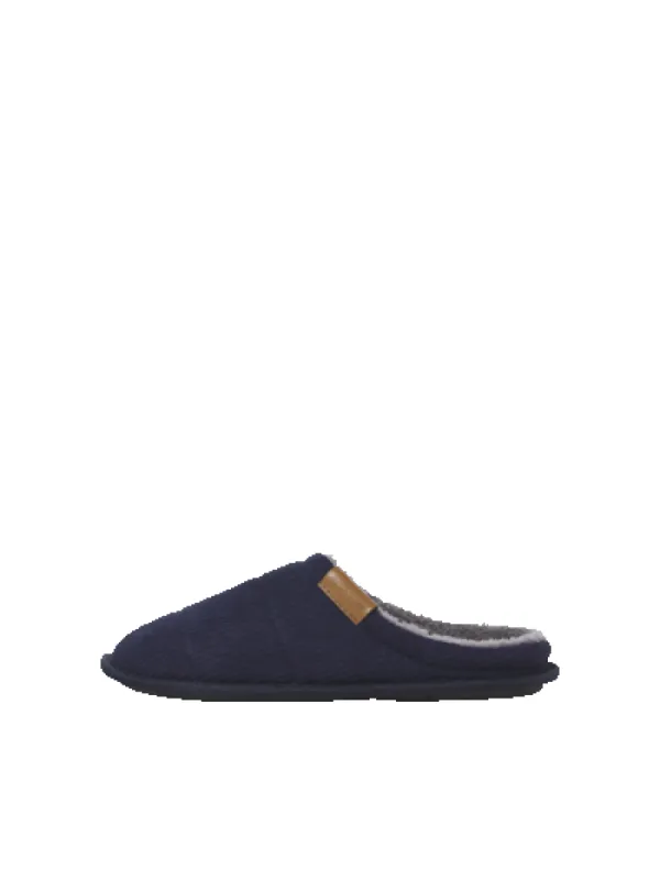 Jack & Jones CORDIE Mens Mule Slippers Navy Blazer sold by Shuperb