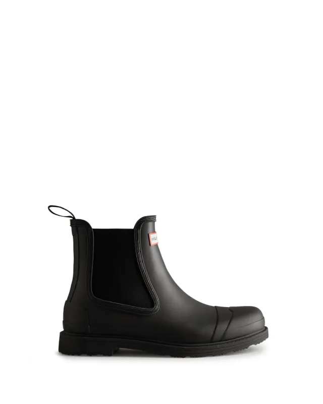 Hunter COMMANDO CHELSEA Mens Wellies Black made by Hunter