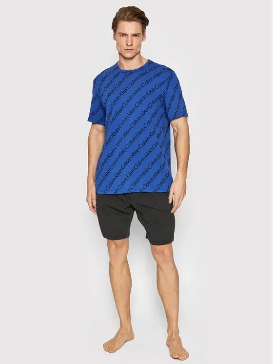 Calvin Klein MODERN STRUCTURE Pyjama Short Set Mens Multicoloured sold by Shuperb