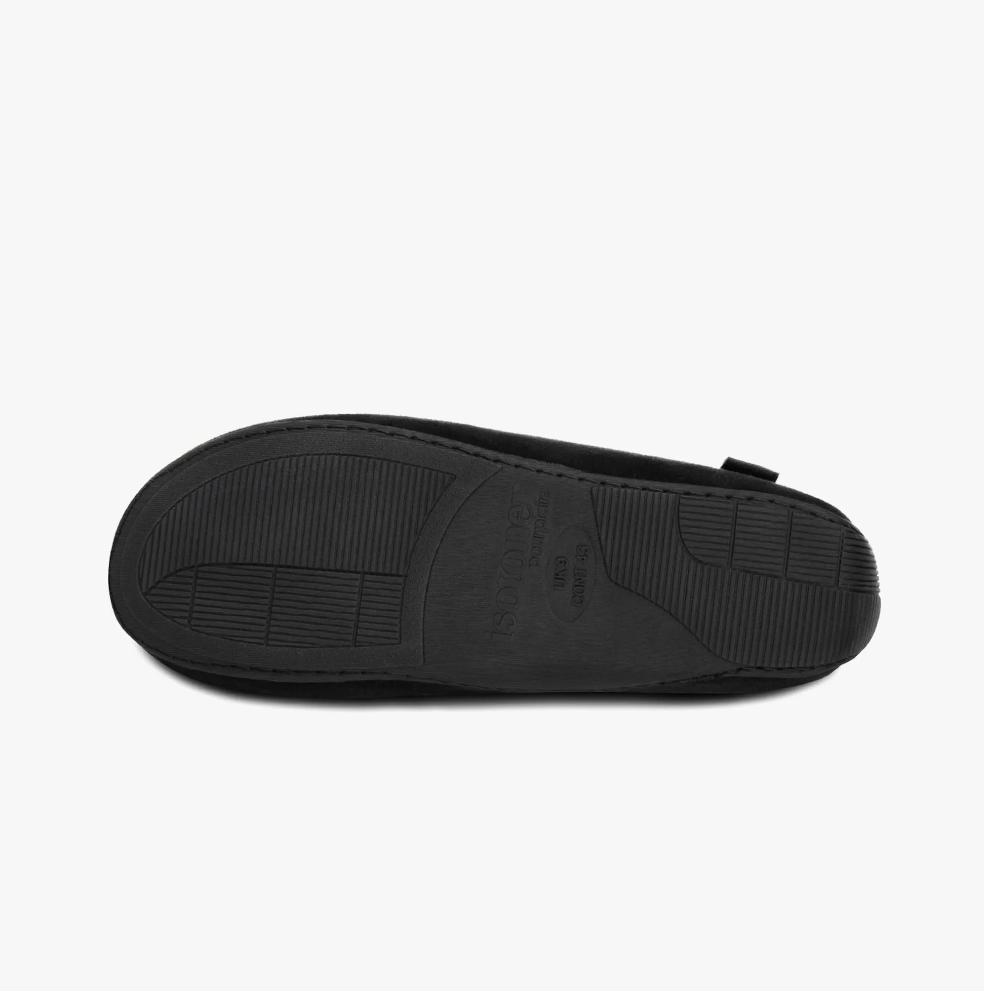 Totes Isotoner SQUARE PATTERNED SMART MOCCASIN Mens Moccasin Slippers Black sold by Shuperb product image thumbnail 5