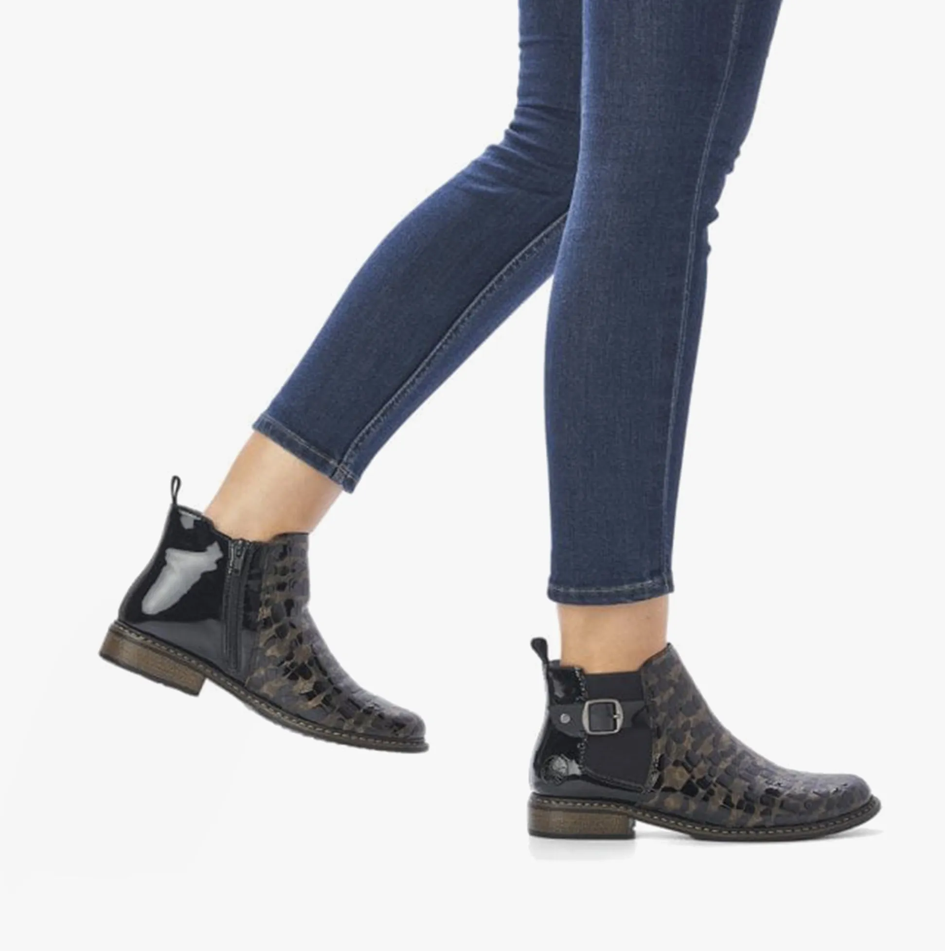 Rieker Z4965-90 Womens Boots Black sold by Shuperb