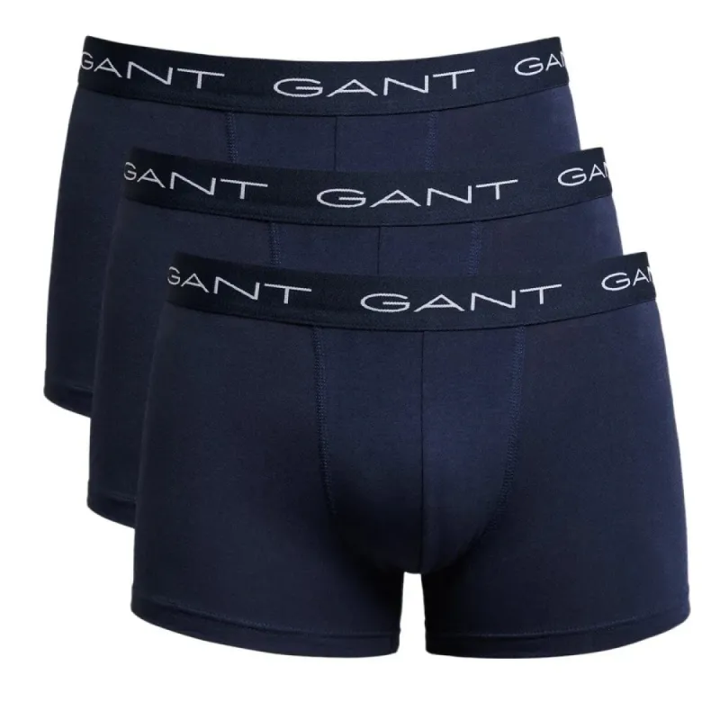 GANT CORE Mens 3 Pack Trunks Navy sold by Shuperb
