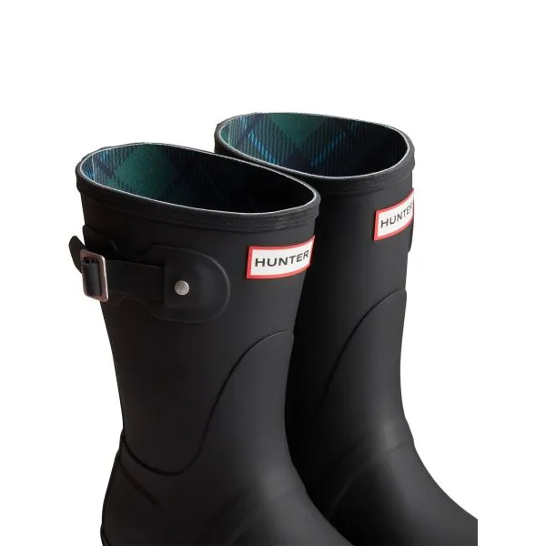 Hunter ORIGINAL SHORT TARTAN Wellies Black sold by Shuperb product image thumbnail 3