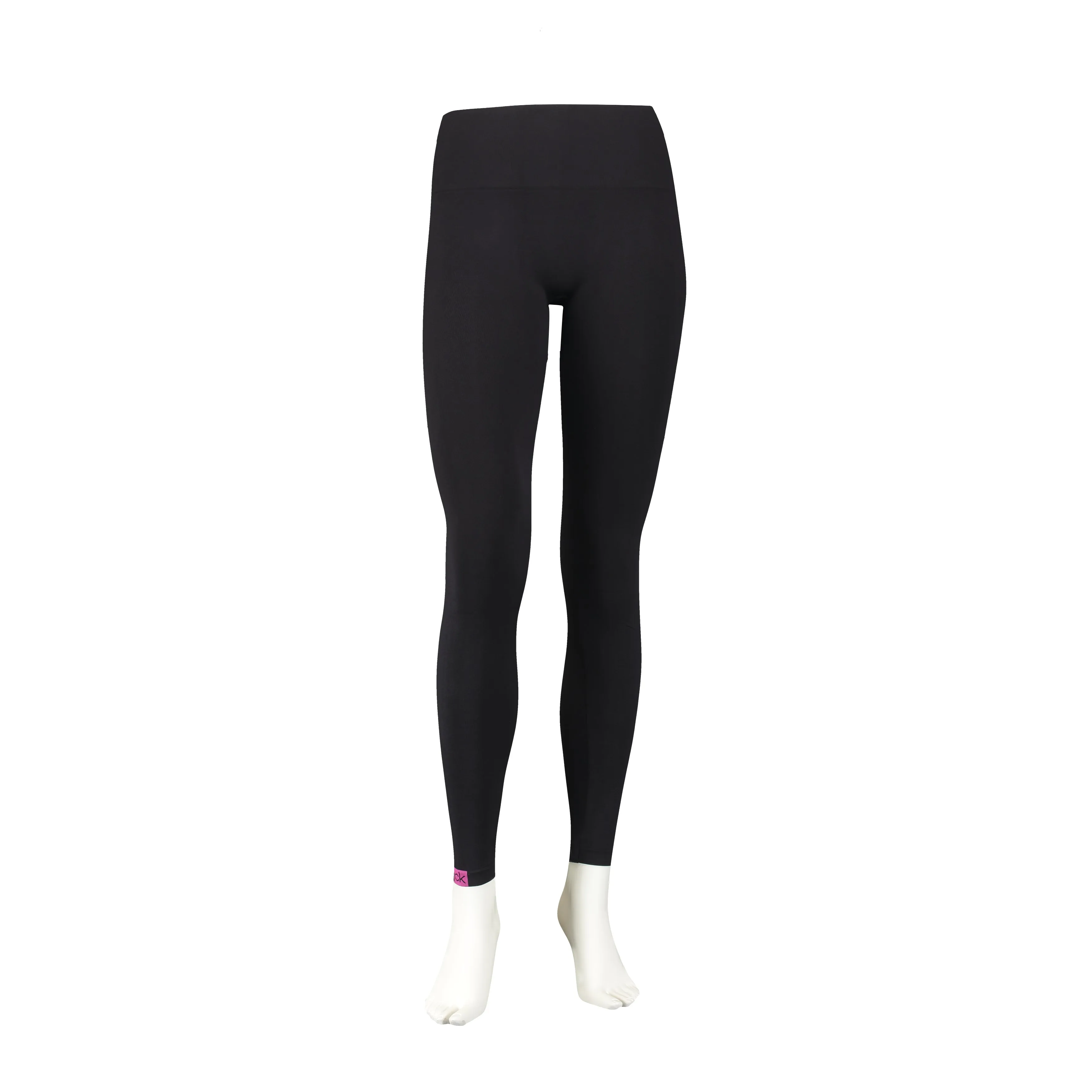 Calvin Klein LOGO Gym Leggings Black/Pink sold by Shuperb