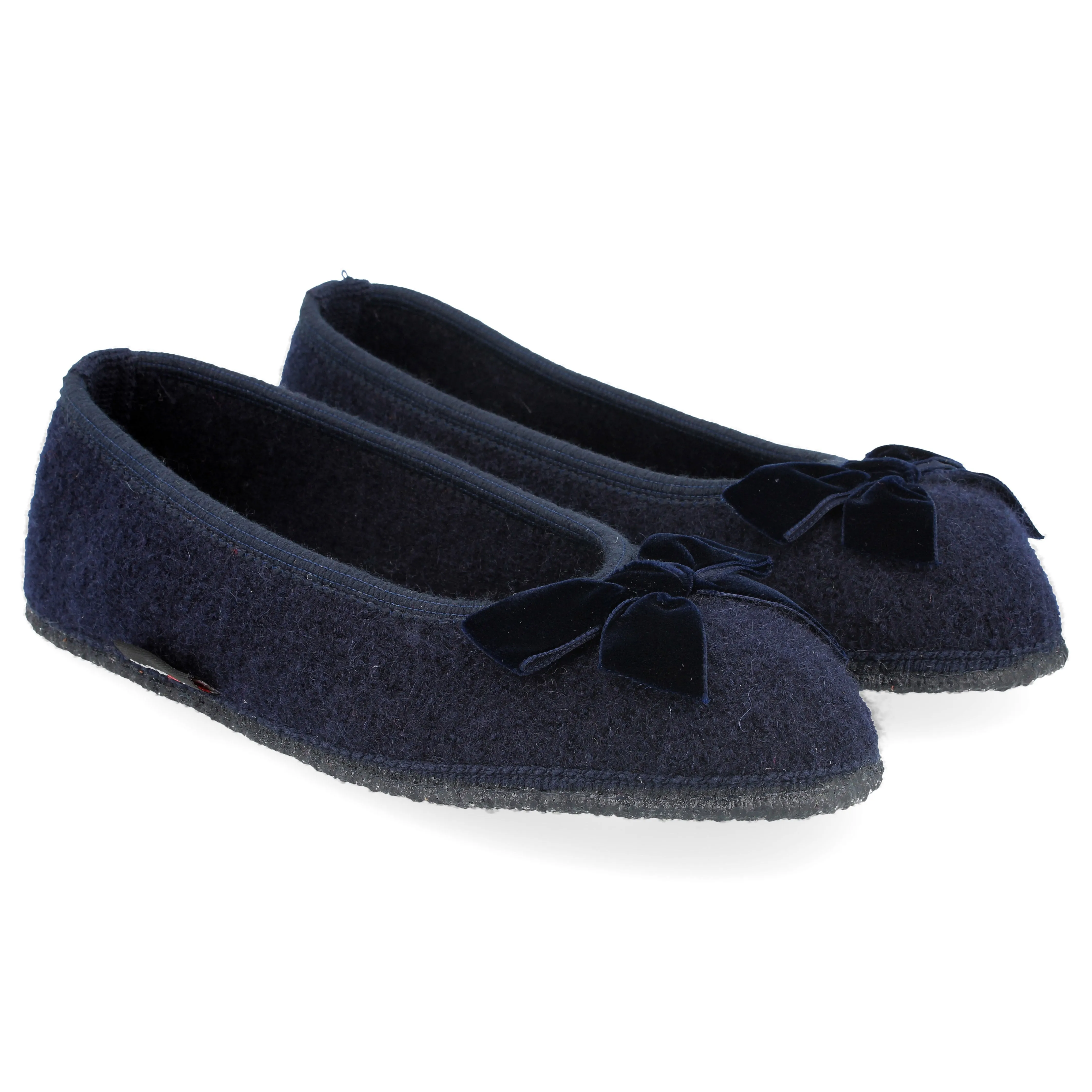 Haflinger FIOCCO Womens Slippers Navy sold by Shuperb