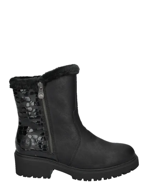 Rieker 76061-00 Womens Boots Black sold by Shuperb