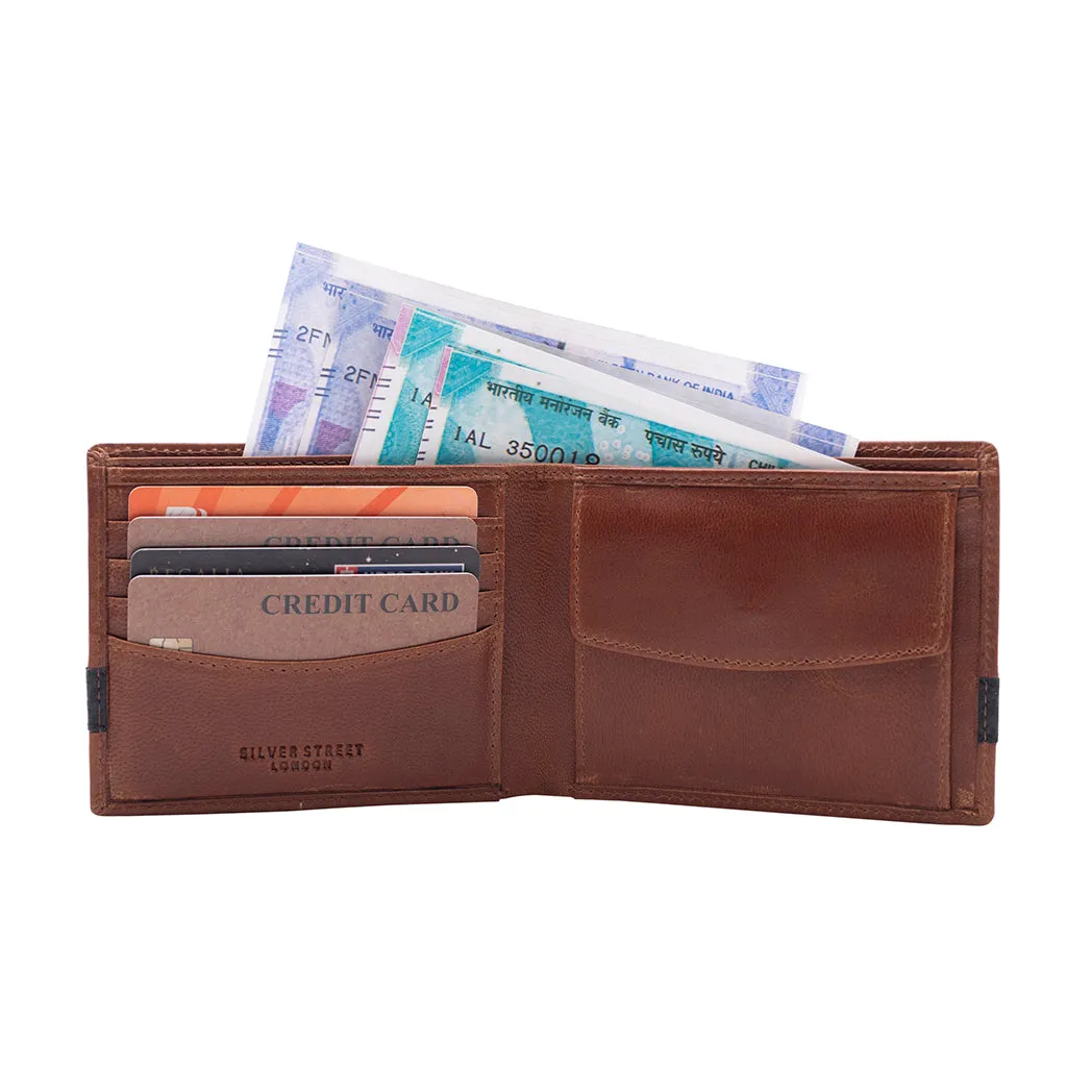 Silver Street London BRESWELL Mens Bi-Fold Wallet Brown sold by Shuperb product image thumbnail 2