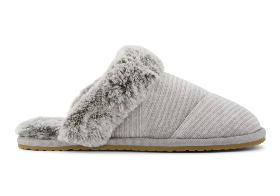 TOMS VALERIE Womens Slippers Grey sold by Shuperb