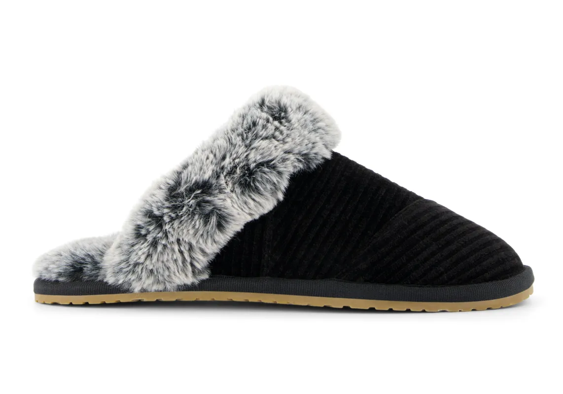 TOMS VALERIE Womens Slippers Black sold by Shuperb
