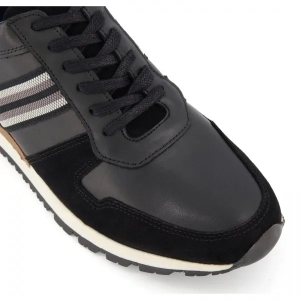 TRURO Mens Leather Trainers Black sold by Shuperb product image thumbnail 2