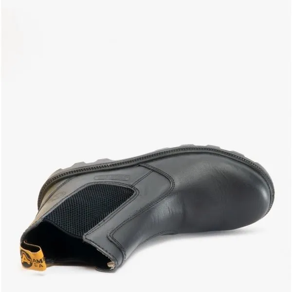 FS129 Mens Leather Safety Dealer Boots Black sold by Shuperb product image thumbnail 4