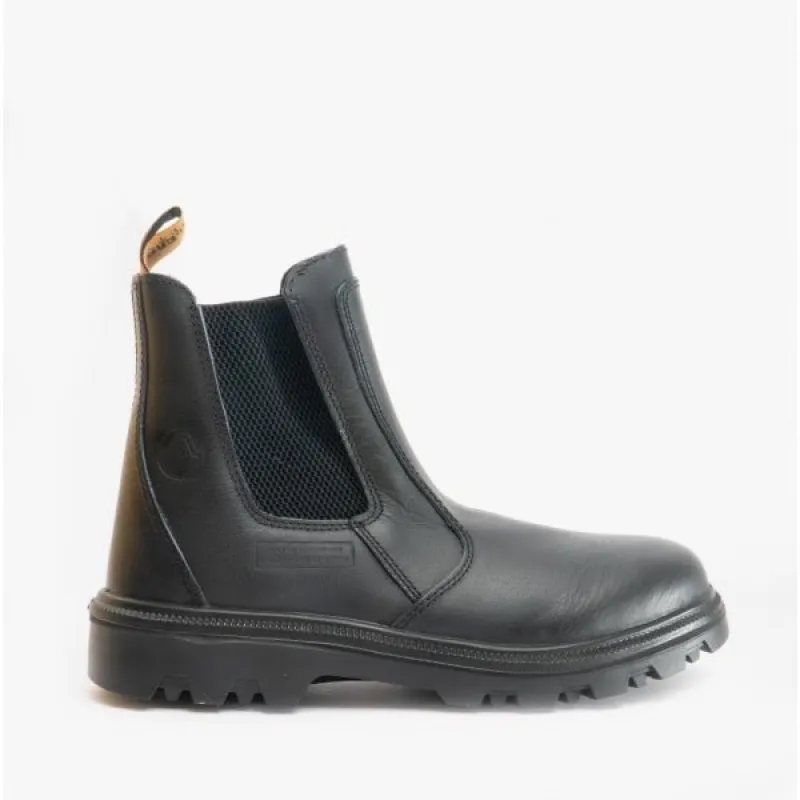 FS129 Mens Leather Safety Dealer Boots Black sold by Shuperb