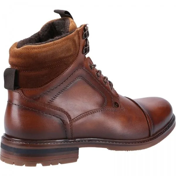 CANDOR Mens Leather Worker Boots Tan Leather sold by Shuperb product image thumbnail 4