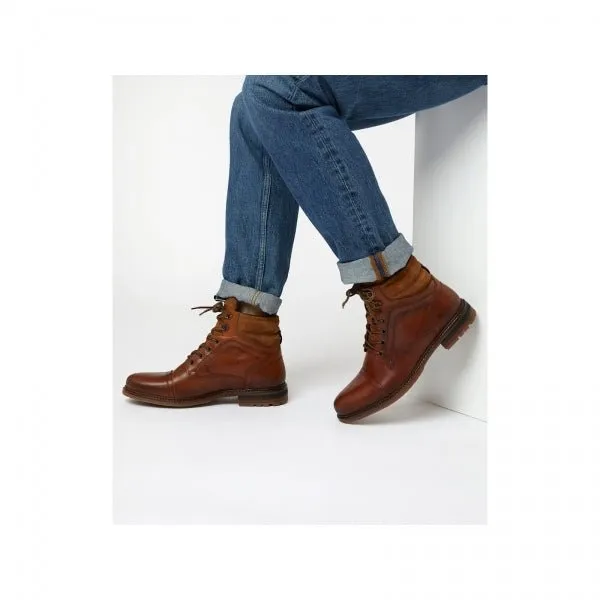CANDOR Mens Leather Worker Boots Tan Leather sold by Shuperb product image thumbnail 3