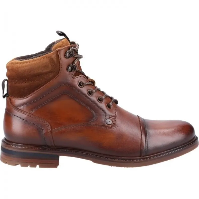 CANDOR Mens Leather Worker Boots Tan Leather sold by Shuperb