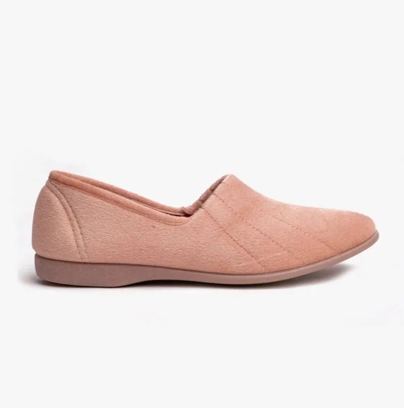 AUDREY Womens Slippers Beige sold by Shuperb