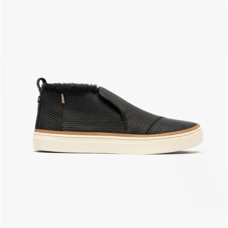 TOMS PAXTON Womens Leather Slip On Black sold by Shuperb