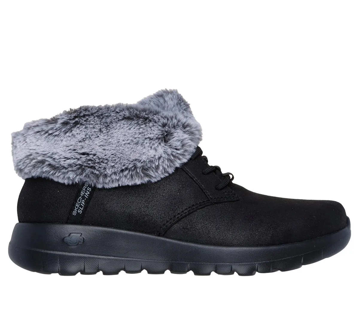 Skechers 144803/BKGY ON-THE-GO JOY - COZY CHARM Womens Boots Black/Grey sold by Shuperb