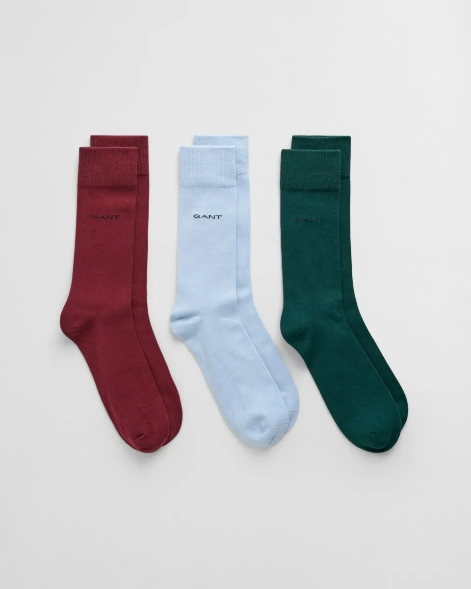 GANT Mens 3 Pack Soft Cotton Socks Woody Green sold by Shuperb
