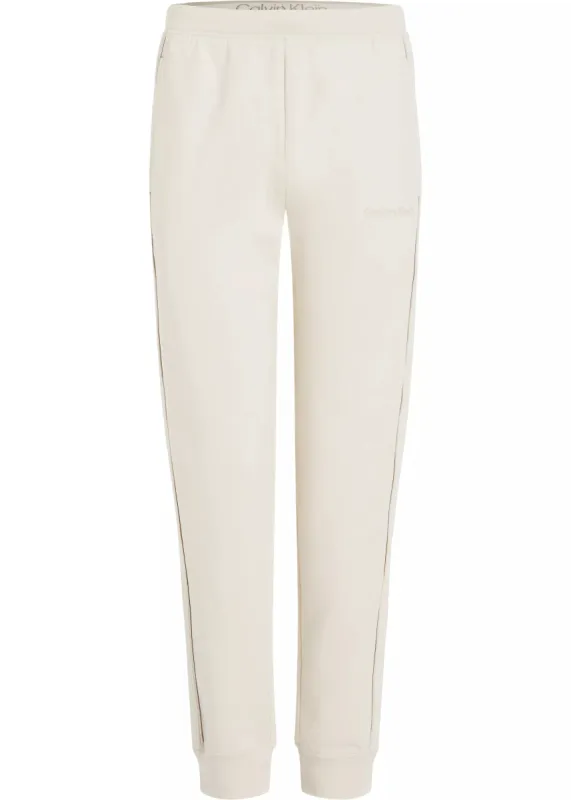 Calvin Klein TONAL LOGO LOUNGE Womens Joggers Sandshell sold by Shuperb