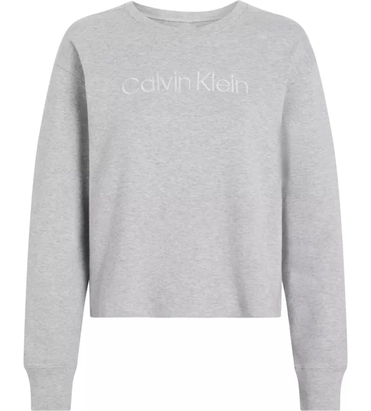 Calvin Klein MODERN TERRY Womens Sweatshirt Grey Heather sold by Shuperb