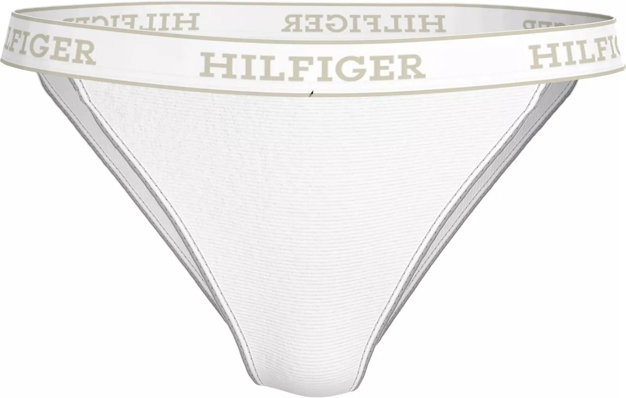 Tommy Hilfiger MONOTYPE Womens Tanga Bikini Briefs White made by Tommy Hilfiger