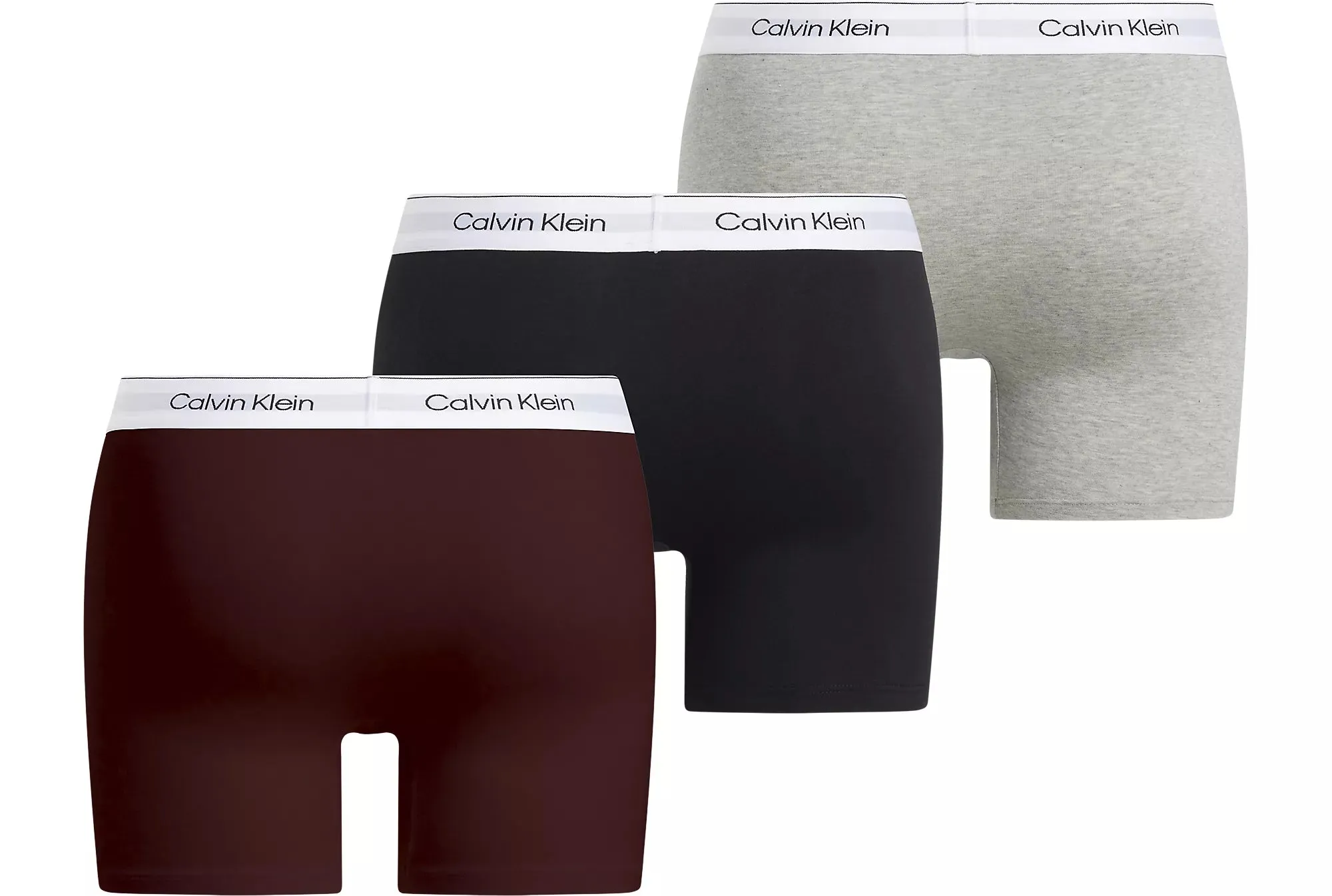 Calvin Klein MODERN COTTON STRETCH Mens 3 Pack Boxer Briefs Multicoloured sold by Shuperb product image thumbnail 2