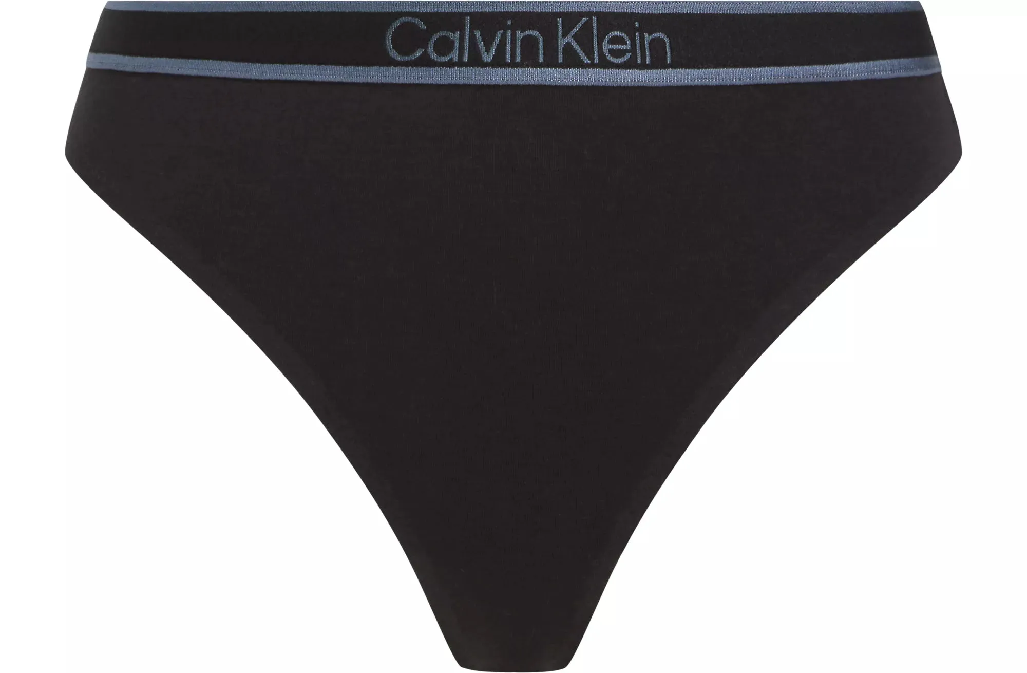 Calvin Klein TONAL LOGO COTTON Womens Thong Black sold by Shuperb