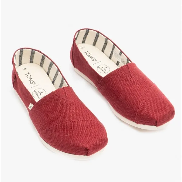 ALPARGATA Ladies Canvas Espadrille Shoes Red sold by Shuperb