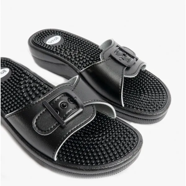 NEW MASSAGE Ladies Mule Sandals Black sold by Shuperb product image thumbnail 5