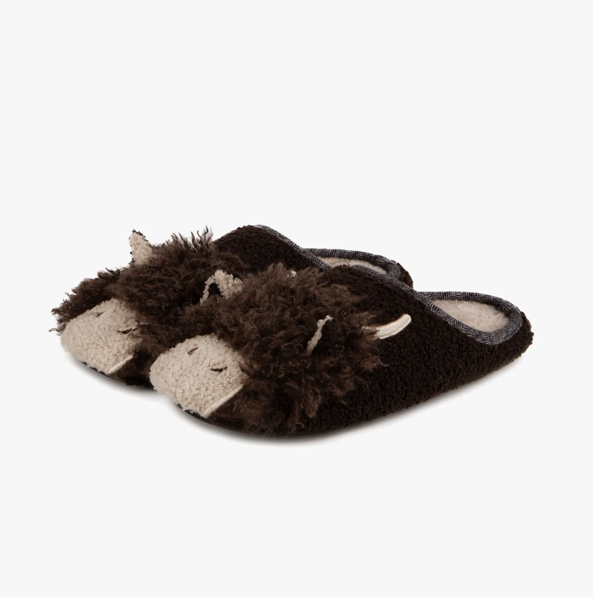 Totes Toasties NOVELTY APPLIQUE MULE Slippers Mens Brown sold by Shuperb product image thumbnail 3