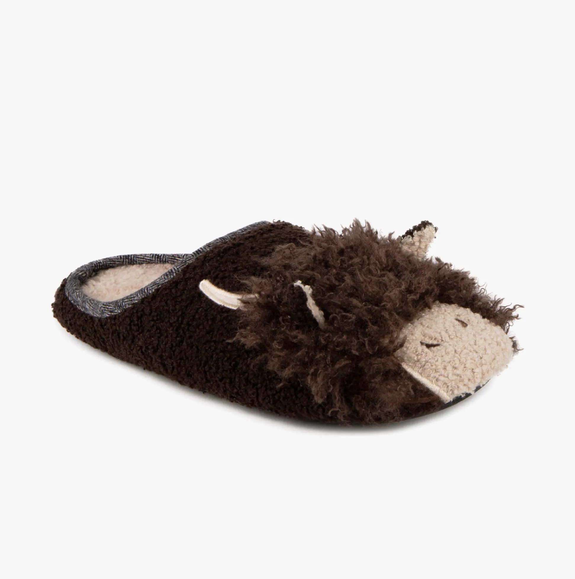 Totes Toasties NOVELTY APPLIQUE MULE Slippers Mens Brown sold by Shuperb product image thumbnail 2