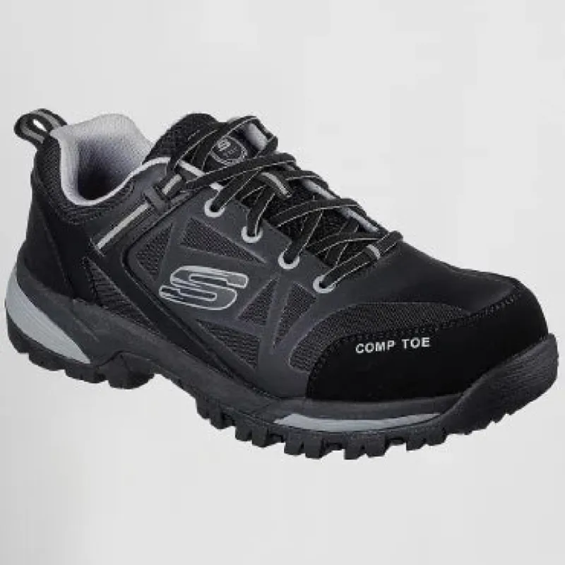 Skechers Work Skechers Work 200188EC GATLON Mens Safety Trainers Black/Grey sold by Shuperb