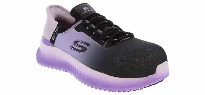 Skechers Work Skechers Work 108152EC TILIDO - OMBRAY Womens Safety Trainers Black/Purple sold by Shuperb