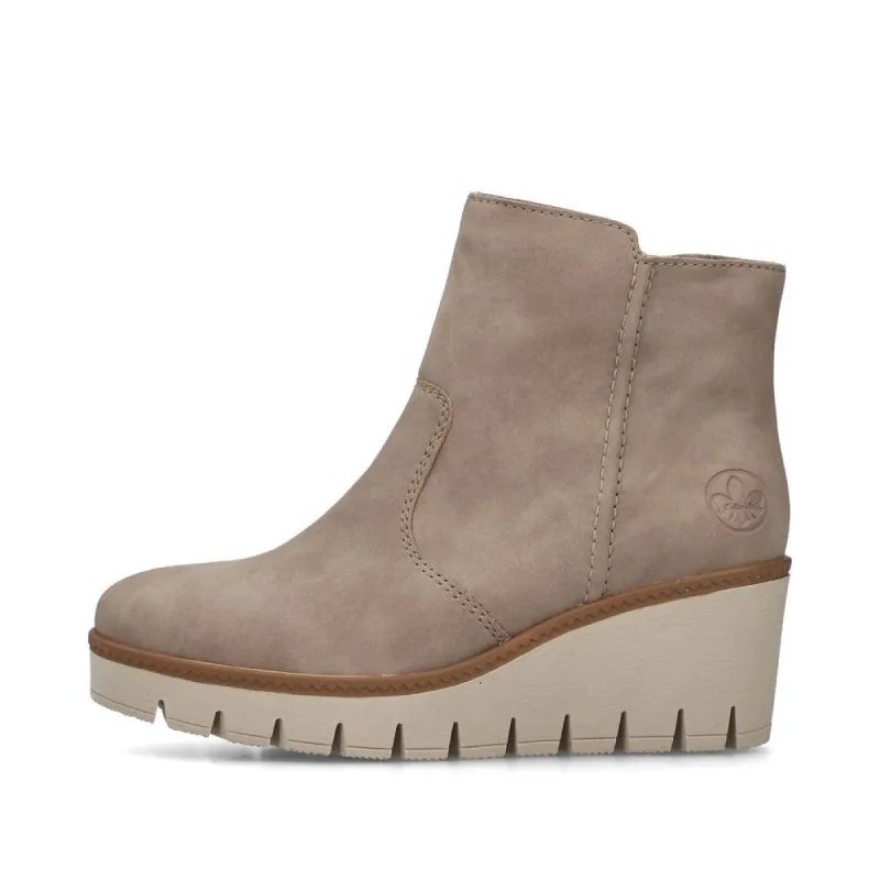 Rieker Y5065-64 Womens Boots Beige sold by Shuperb