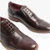 Goor FRANCIS Mens Oxford Lace Up Shoes Oxblood sold by Shuperb