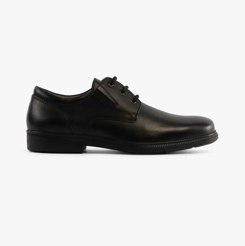 GEOX FEDERICO C Boys Leather School Shoes Black sold by Shuperb