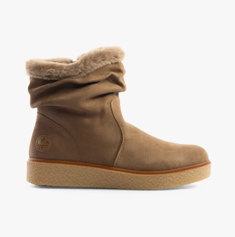 Rieker Y0070-24 Womens Boots Brown made by Rieker